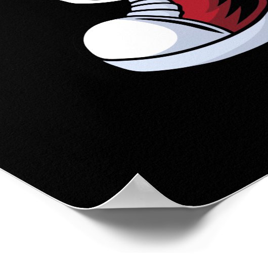 Skeletspeling gitaarelektrisch poster (Hoek)