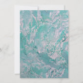 Skeletspier van de opwarming van de aarde Blauwgro Kaart (Achterkant)