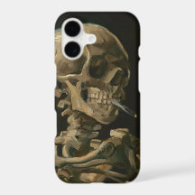 Skeletspieren met brandende sigaretten van Van Gog