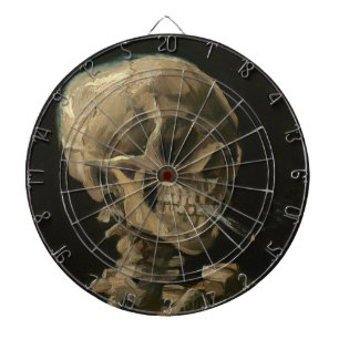 Skeletspieren met brandende sigaretten van Van Gog Dartbord