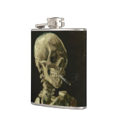 Skeletspieren met brandende sigaretten van Van Gog Heupfles (Links)