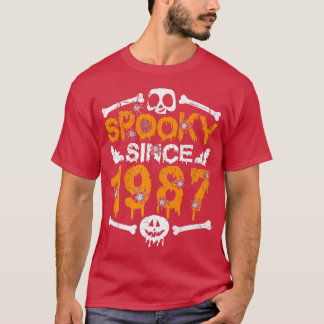 Skeletspieren sinds 1987 Scary Skeleton 35th Birth T-shirt