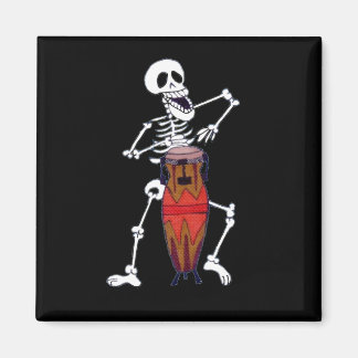 Skeletspion Drummer Conga Player Magneet