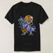 Skeletspleetspier Dinosaur T rex Halloween Fun T-shirt (Design voorkant)
