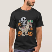 Skeletspleetspier Dinosaur T rex Halloween Fun T-shirt (Voorkant)