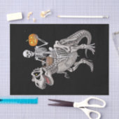 Skeletspleetspier Dinosaur T rex Halloween Tissuepapier (Craft)