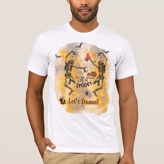 Skeletten dansen - dit is het seizoen dat je gek w t-shirt (Voorkant)