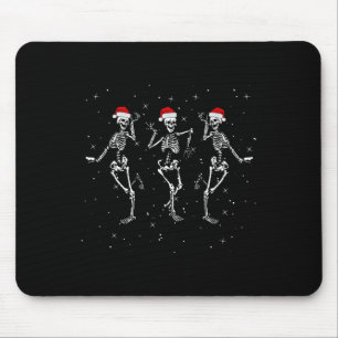 Skeletten dansen met Xmas Petten - Funny Christmas Muismat
