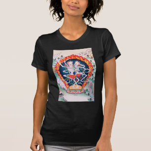 Skeletten dansende Tibetaanse boeddhistische kunst T-shirt