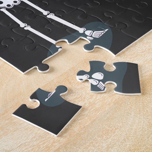 Skeletten die in een Cirkel dansen Legpuzzel (Zijkant)