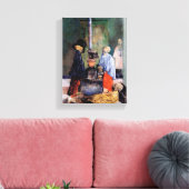 Skeletten die zichzelf opwarmen canvas afdruk (Insitu (Woonkamer))