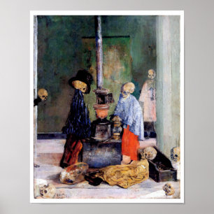 Skeletten die zichzelf opwarmen poster