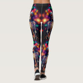 Skeletten en vuurwerk leggings (Achterkant)