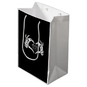 Skeletten, harthanden medium cadeauzakje (Voorkant Gekanteld)