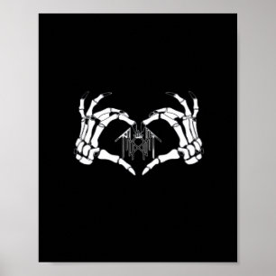 Skeletten, harthanden poster