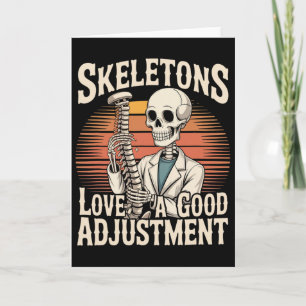 Skeletten houden van een goede aanpassing Hallowee Kaart
