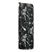 Skeletten in de ruimte achtergrond thermosbeker (Geroteerd rechts)