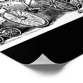 Skeletten op Bikes, Mexico Poster (Hoek)