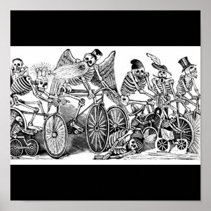 Skeletten op Bikes, Mexico Poster
