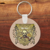 Skeletten Schild Sleutelhanger (Voorkant)