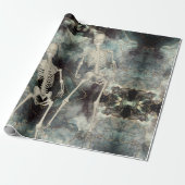 Skeletten stijgen bij Ashes Halloween Craft Cadeaupapier (Uitgerold)