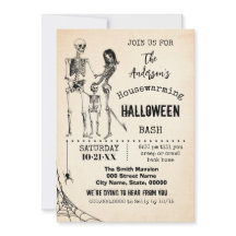 Skeletten van de familie Halloween-partij