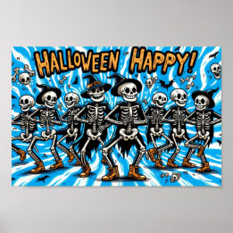 Skeletten van Halloween: Dancing Crew Poster