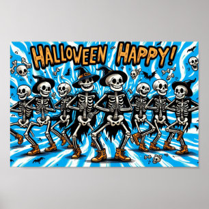 Skeletten van Halloween: Dancing Crew Poster