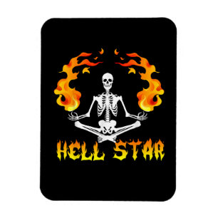 Skeletten Yoga Worden Hel Ster Magneet