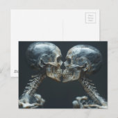 Skeletten zoenen briefkaart (Voorkant / Achterkant)