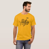 skeletvis botten t-shirt (Voorkant volledig)