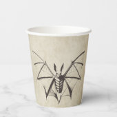  Skeletvleermuis Halloween Papieren Bekers (Achterkant)