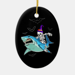 Skeletvlekken Funny - Crazy Halloween Gift Keramisch Ornament