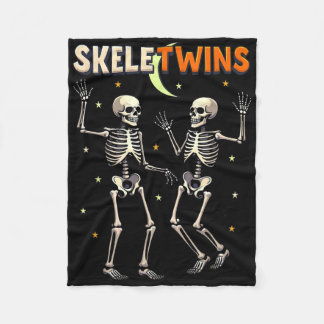 Skeletwins Spirit Week Tweeling Dag Dansende Skele Fleece Deken