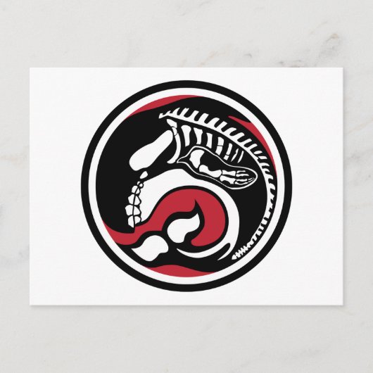 skelewalvis briefkaart (Voorkant)