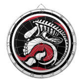 skelewalvis dartbord (Voorkant)