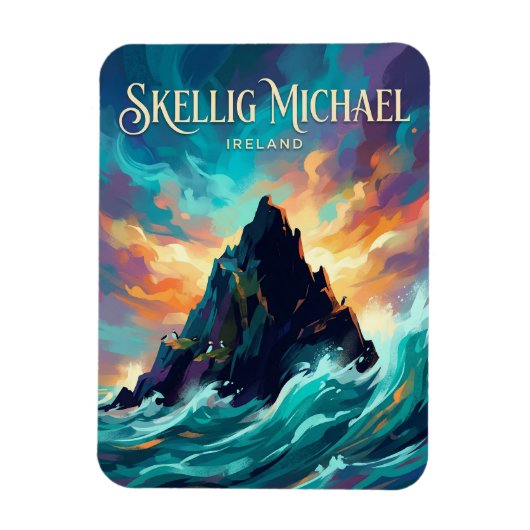 Skellig Michael Ierland Magneet (Verticaal)