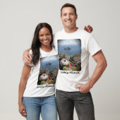 Skellig Michael, Kerry, Irlande, macareux, T-shirt (Unisexe)