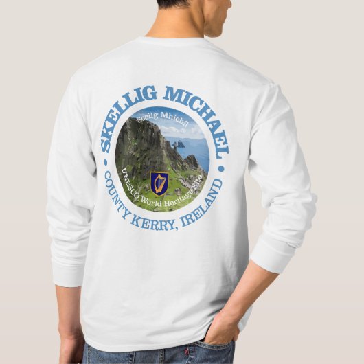 Skellig Michael (rood) T-shirt (Achterkant)