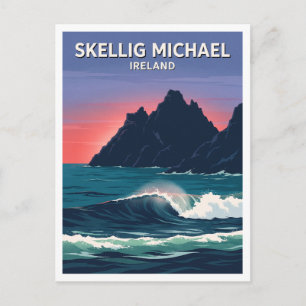Skellig Michael Westelijke Kliffen Portmagee Ierla Briefkaart