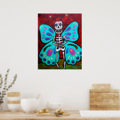 SKELLY BUTTERFLY POSTER (Keuken)
