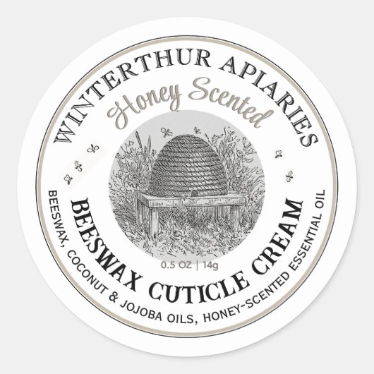  Skep Bijenwas Cuticle Cream Label (Voorkant)