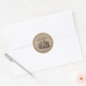 Skep hier Jouw naam Apiary Honey Jar Label (Envelop)