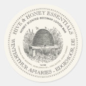 Skep Hive Producten Apiary Label (Voorkant)