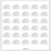 Skep Shaped Honing label voor 3 oz Jar met Bee (Vel)