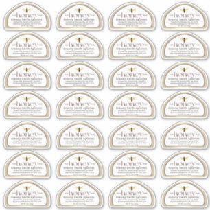 Skep vormige Honing label voor 12 oz Jar Gold Bord