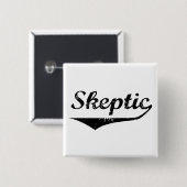 Skeptic 2 vierkante button 5,1 cm (Voorkant /achterkant)