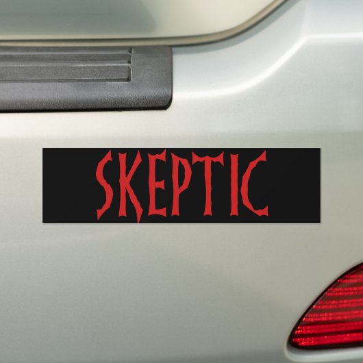 Skeptic Bumpersticker (Op auto)