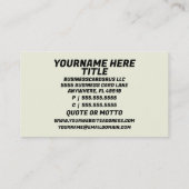 Sketch Artist Visitekaartje (Achterkant)