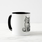 “Sketch Cat” Mug (Devant gauche)